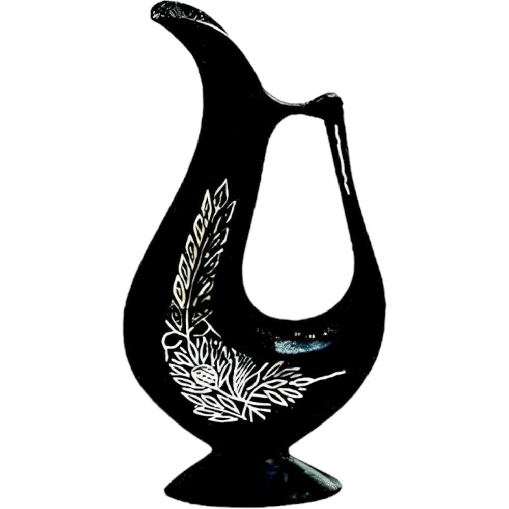 Black Metal Bidri Art Work Jug Tarkashi Decorative Showpiece