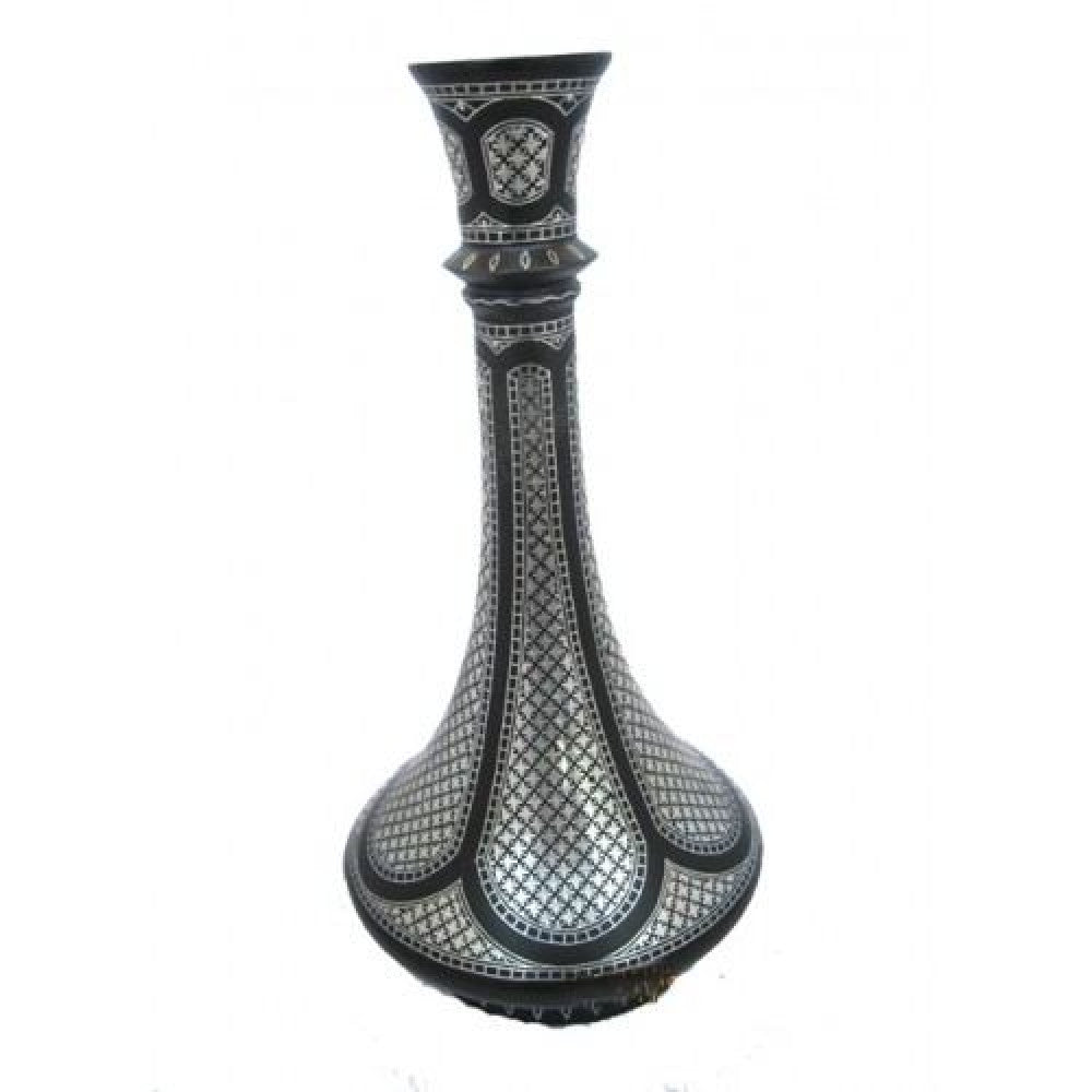 Black Metal Bidri Art Work Mahtabi Tarkashi Decorative Showpiece III