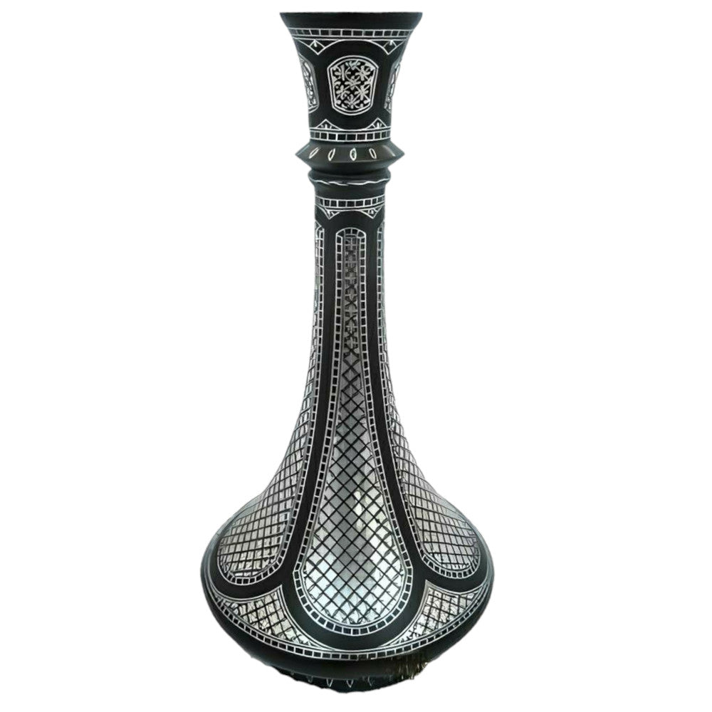 Black Metal Bidri Art Work Mahtabi Tarkashi Decorative Showpiece III