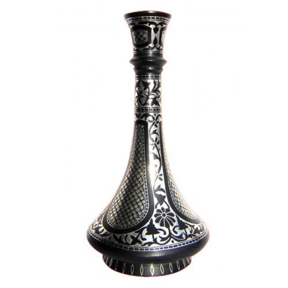 Black Metal Bidri Art Work Mahtabi Tarkashi Decorative Showpiece IV