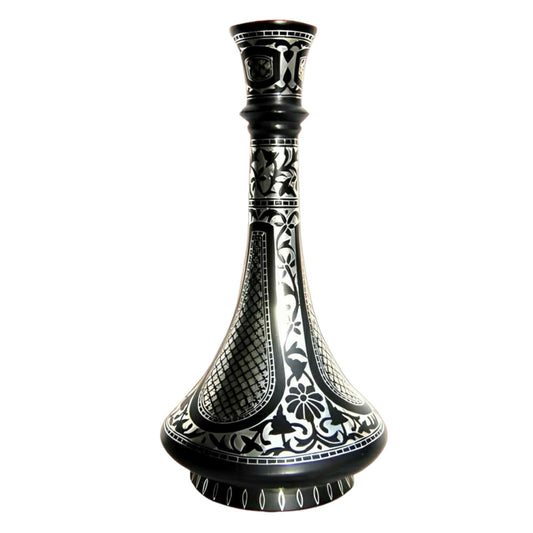 Black Metal Bidri Art Work Mahtabi Tarkashi Decorative Showpiece IV