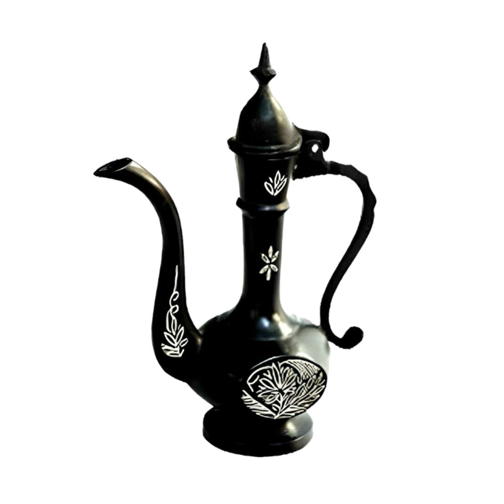 Black Metal Bidri Art Work Surahi Tarkashi Decorative Showpiece