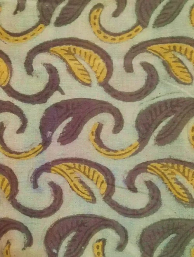 Akola Block Printed Cotton Men's Half Sleeves Shirt - Off White