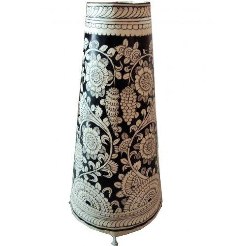 Andhra Pradesh Leather Puppetry Floral Decorative Showpiece Lamp