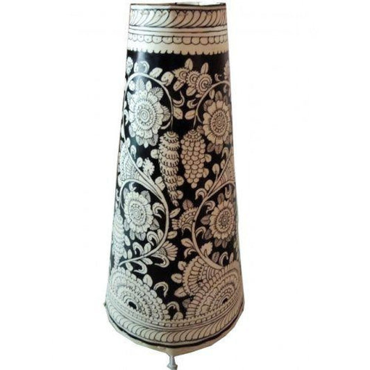 Andhra Pradesh Leather Puppetry Floral Decorative Showpiece Lamp