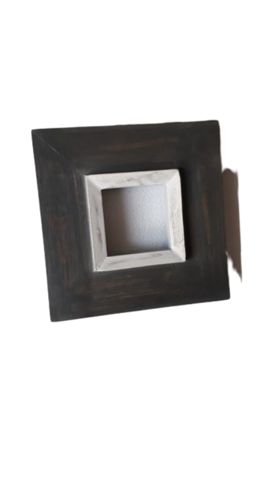 Anti Grey With White Photo Frame