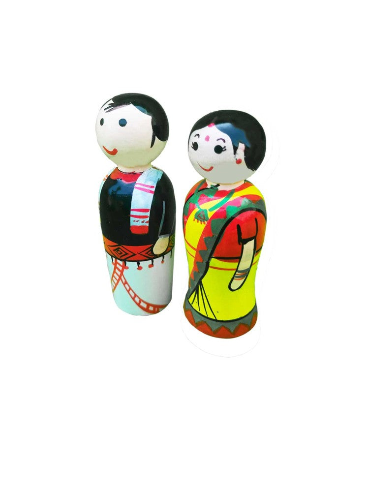 Assam Couple Doll