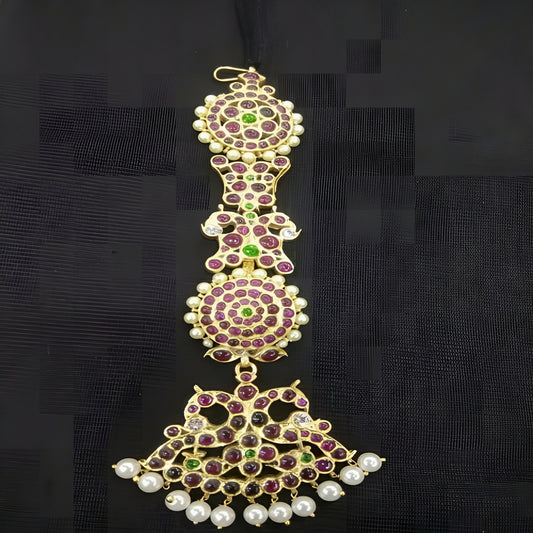 Authentic Parrot Nethi Chutty From Nagercoil Temple Jewellery