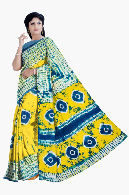 Bagru Block Print Cotton mulmul Saree Style 180