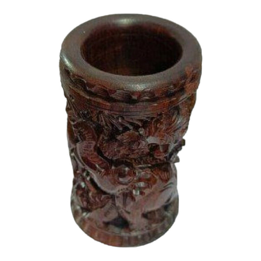 Banaras Wood Handcarved Rosewood Pen Stand