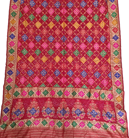 Banarasi Dupion Maroon Silk Saree