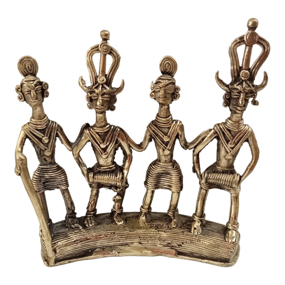Bastar Metal Craft Of Tribal People Dancing