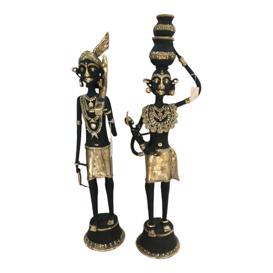 Bastar Metal Craft Pair Of Tribal People 1