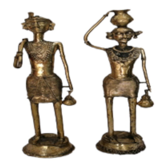Bastar Metal Craft Pair Of Tribal People II