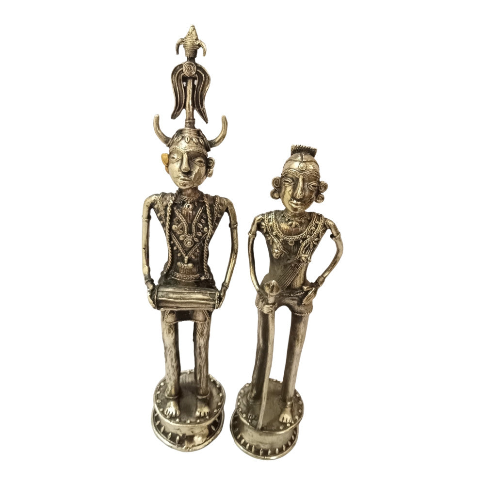 Bastar Metal Craft Pair Of Tribal People Style 5