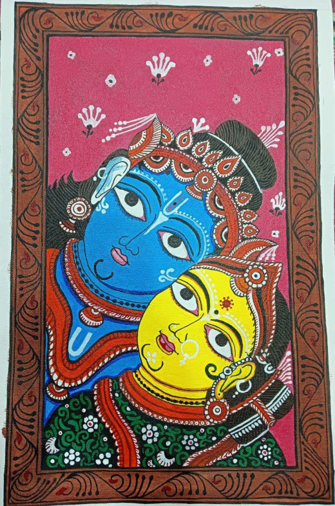 Beautiful Art Radha Krishna Nayan