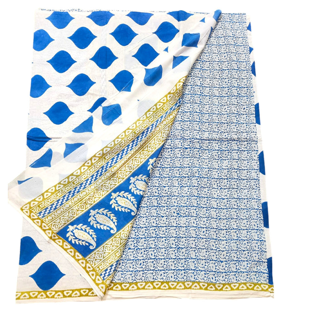 Beautiful Bagh Hand Block Print Floral Design Suit Materials Style07