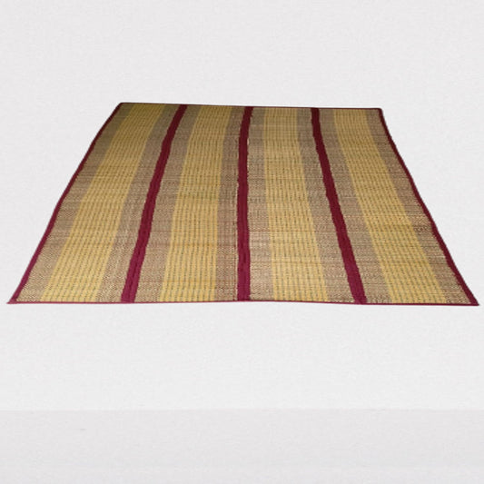 Beautiful Beige & Maroon Madur Kathi Mat