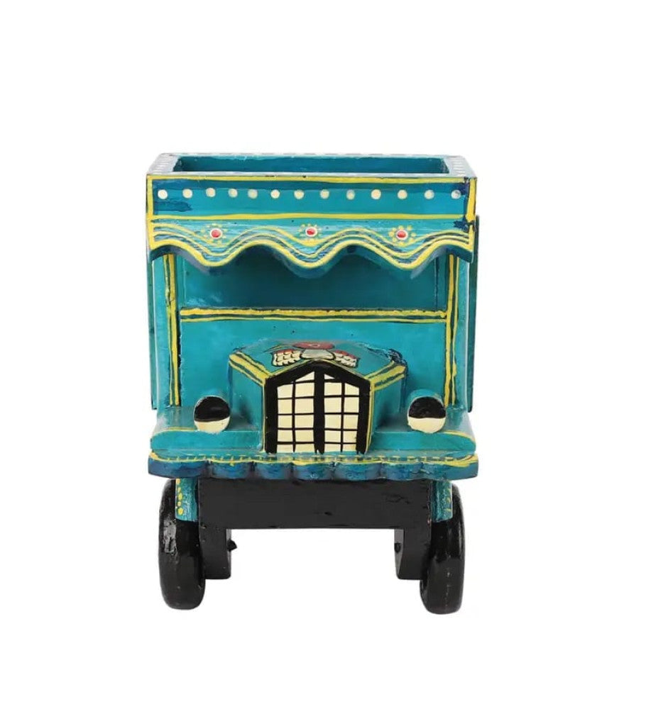 Beautiful Blue Wooden Truck