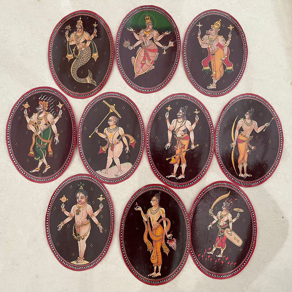 Beautiful Dashavatharam Card Set