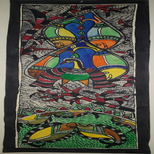 Beautiful Fishes Madhubani Painting