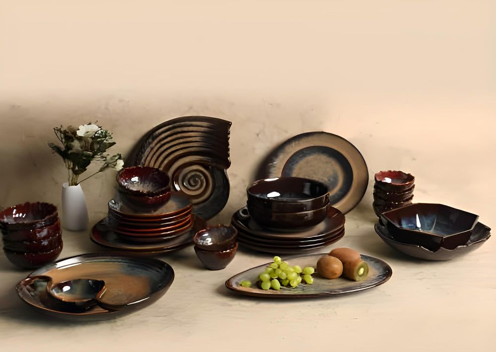 Beautiful Handmade Dinner Set of 56 Pieces