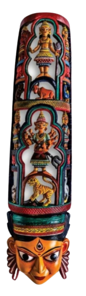 Beautiful Head Idols Durga Kushmandi Mask
