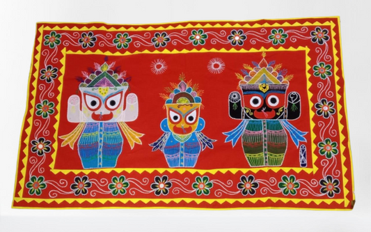 Beautiful Jagannath Balram & Subhadra Pipli Hanging