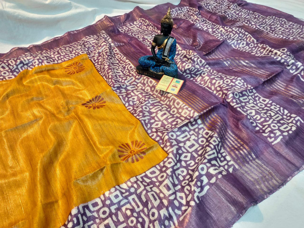 Beautiful Kosa Silk Saree Style 20