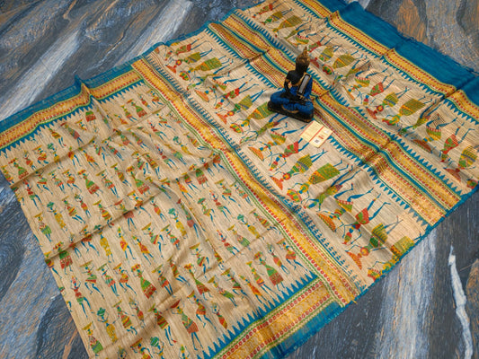 Beautiful Kosa Silk Saree Style 23