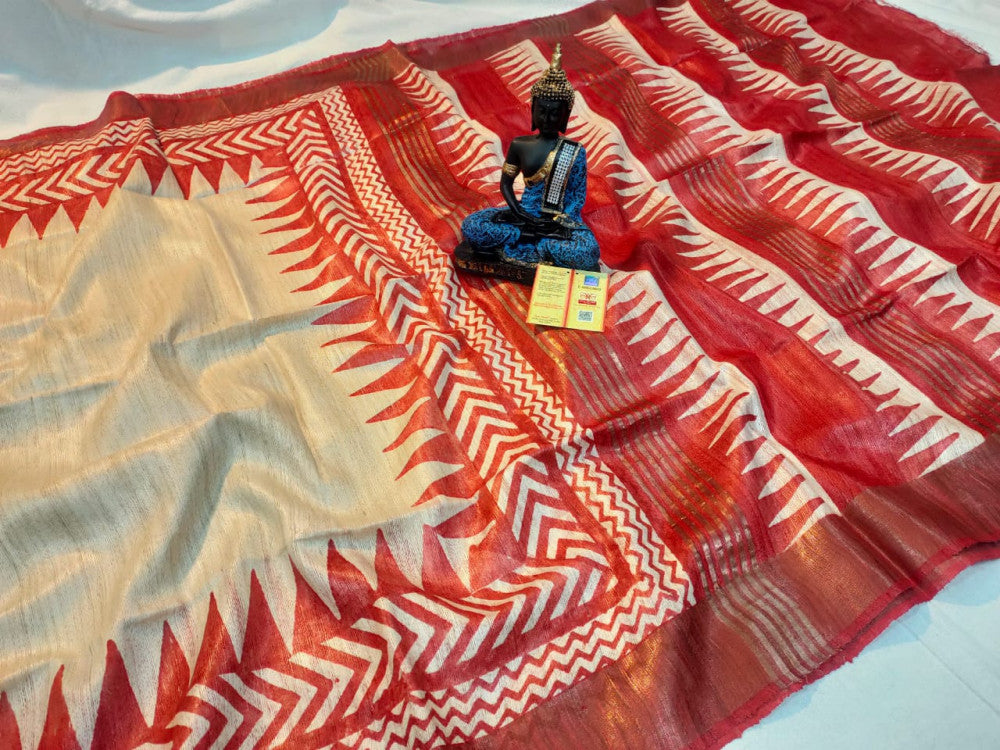 Beautiful Kosa Silk Saree Style 3