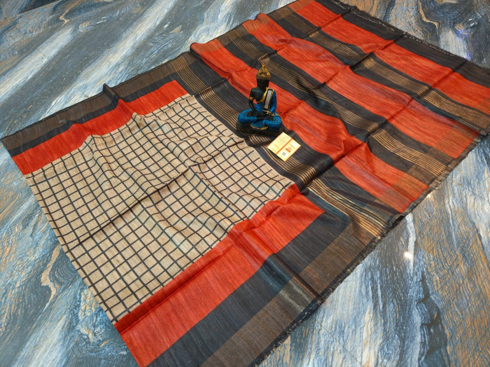 Beautiful Kosa Silk Saree Style 30