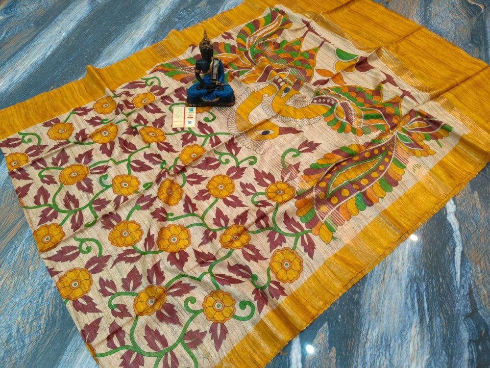 Beautiful Kosa Silk Saree Style 49