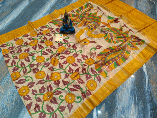 Beautiful Kosa Silk Saree Style 49