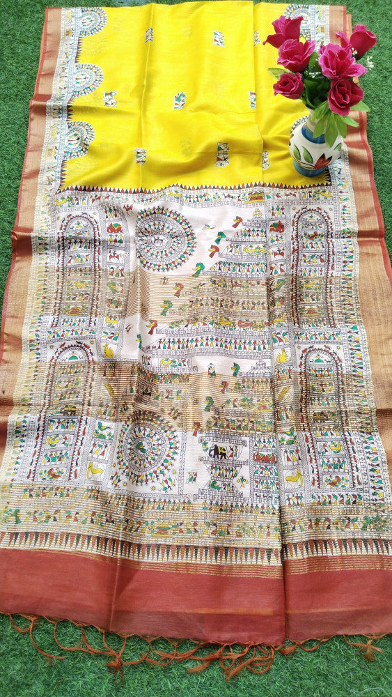 Beautiful Kosa Silk Saree Style 68