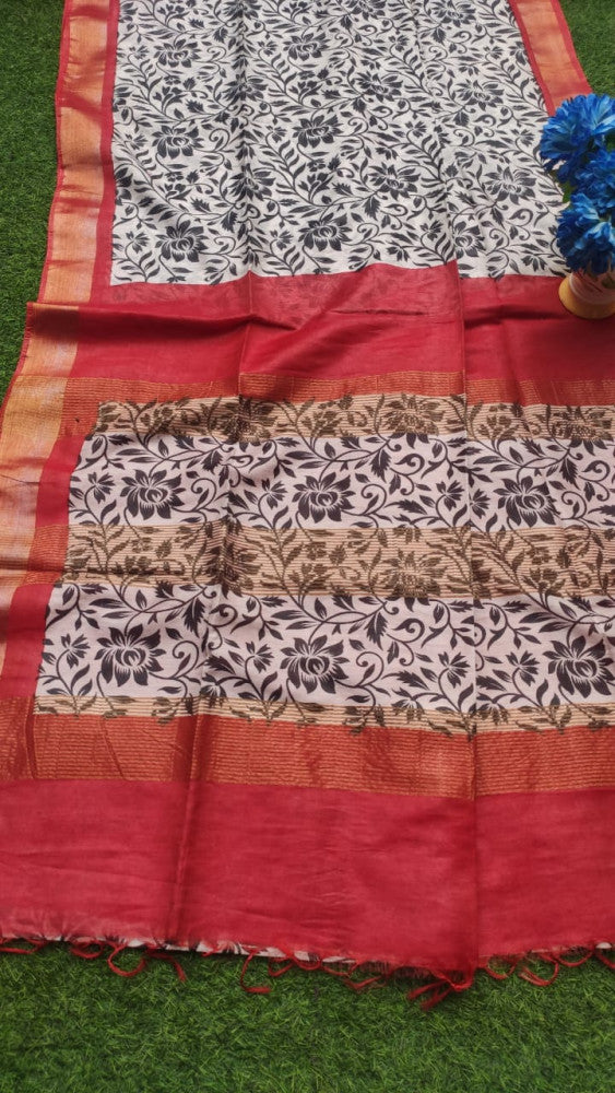 Beautiful Kosa Silk Saree Style 82