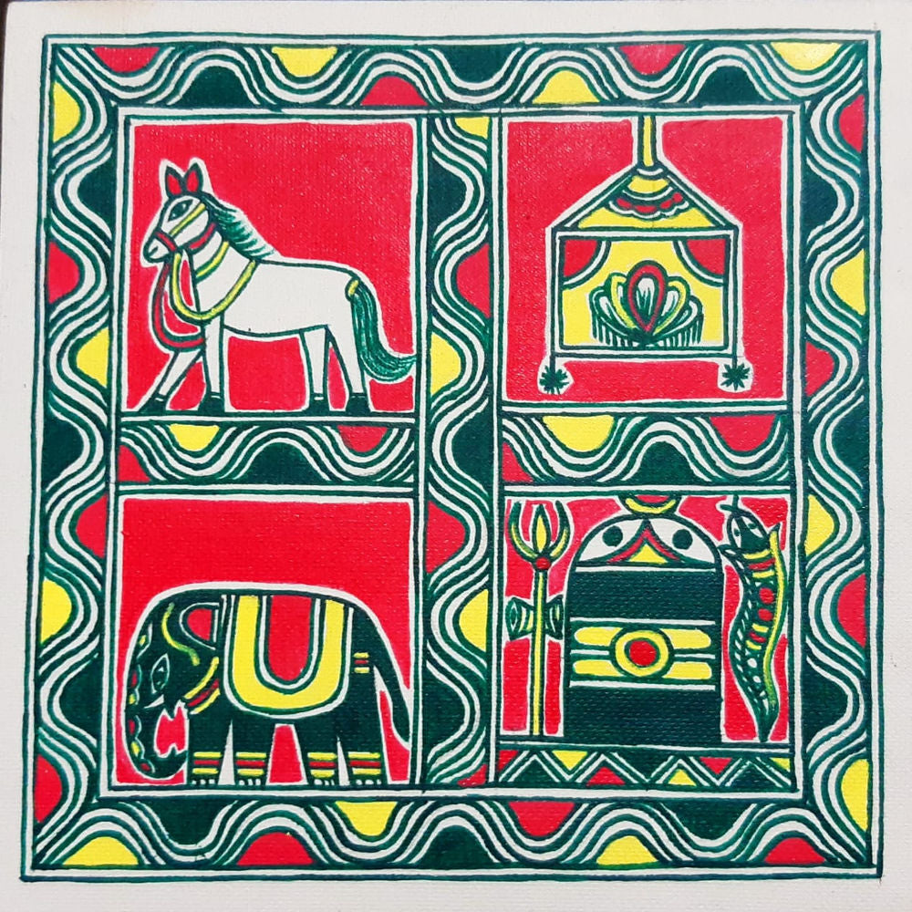 Beautiful Manjusha Painting