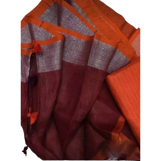 Beautiful Pure Linen Saree