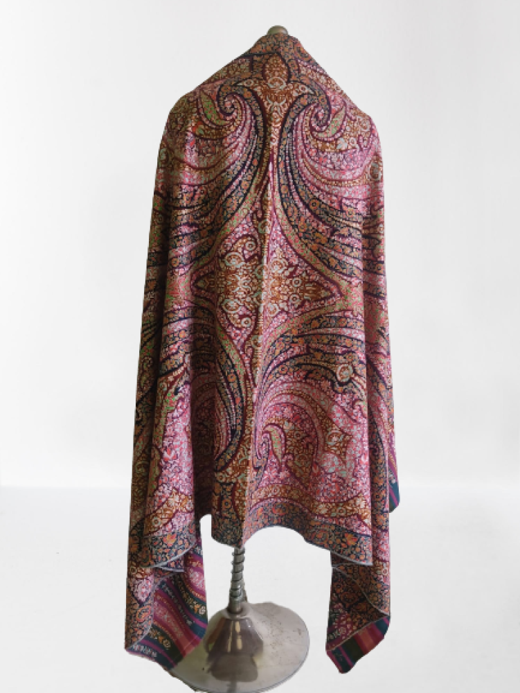 Beautiful Purple & Pink Designer Kani Shawl