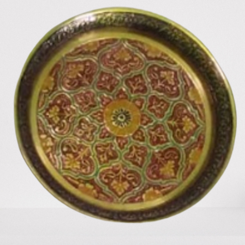 Beautiful Sapat Meena Work Golden Brown (5 Inch)