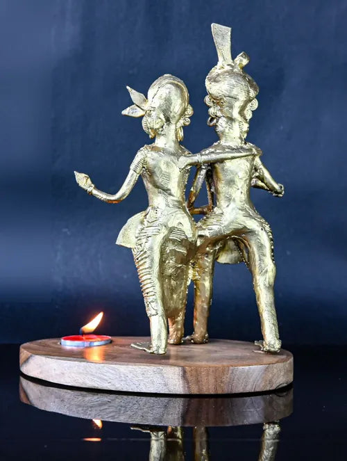 Bengal Dokra Adivasi Couple - Lampholder