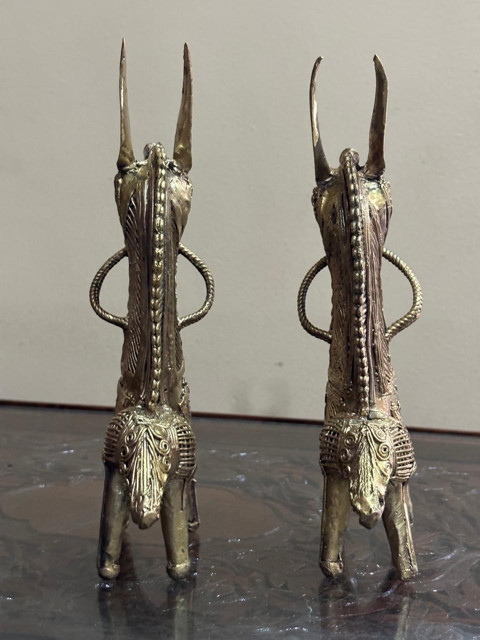 Bengal Dokra Brass 2 Horses