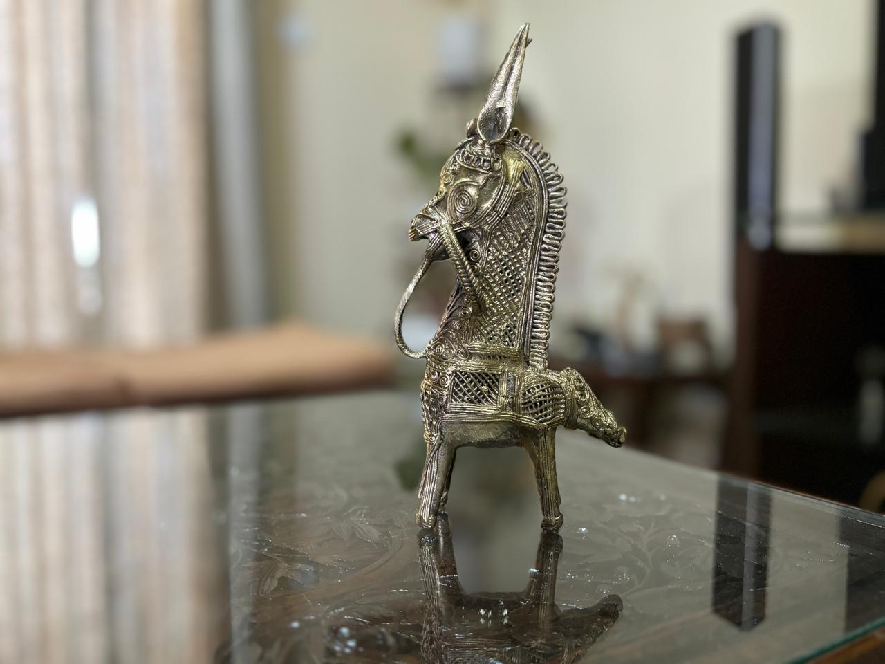 Bengal Dokra Brass Horse