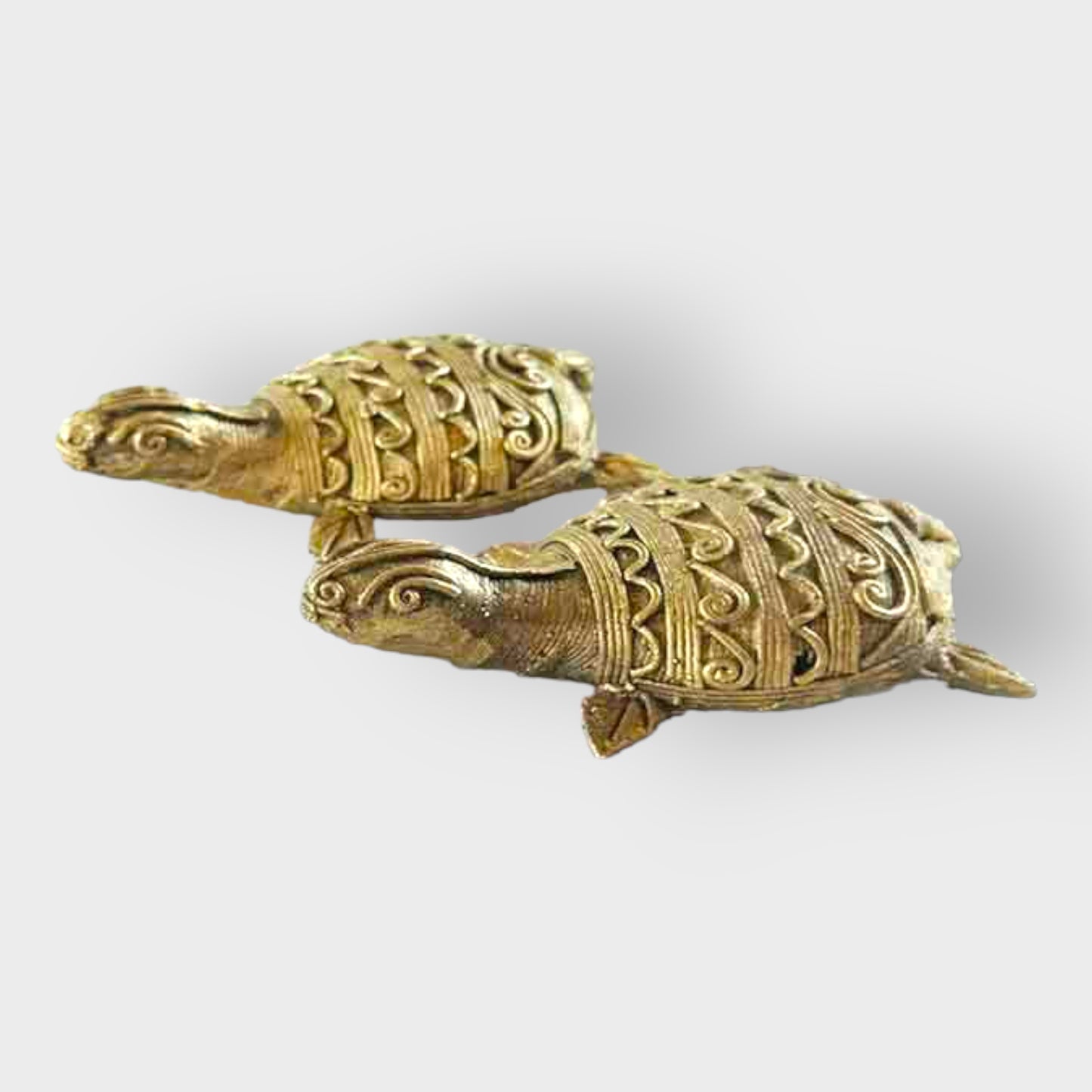 Bengal Dokra Brass Tortoise Set of 2