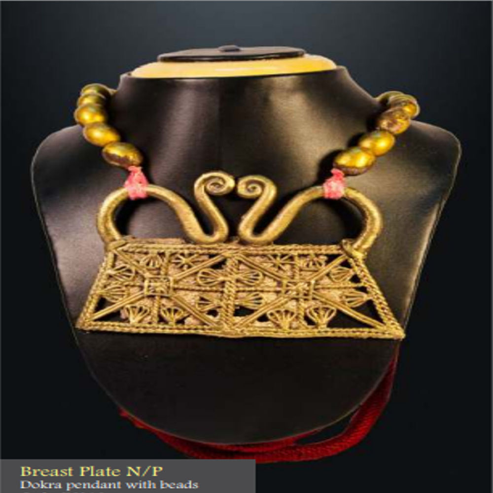 Bengal Dokra Breast Plate With Beads