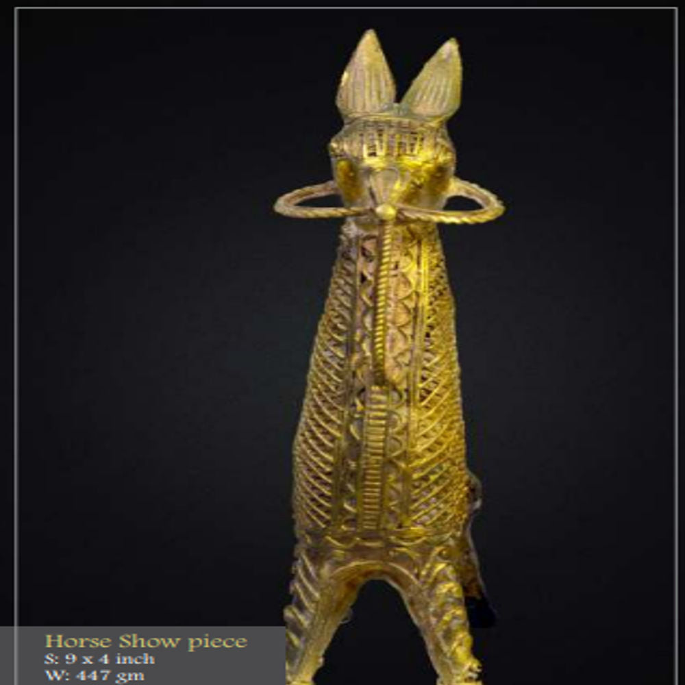 Bengal Dokra Horse Show Piece