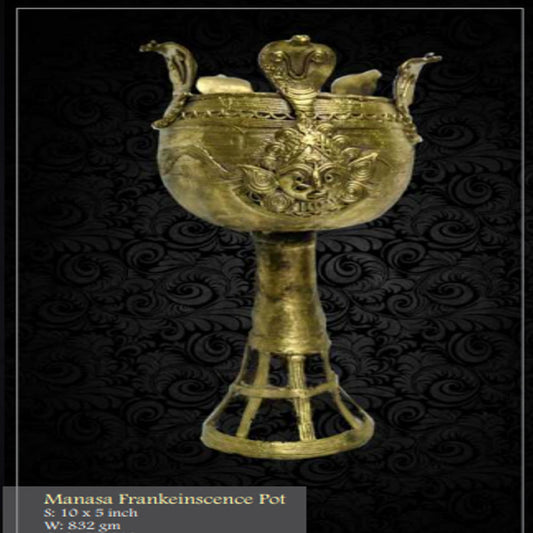 Bengal Dokra Manasa Franke Inscence Pot