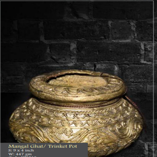 Bengal Dokra Mangal Ghat/Trinket Pot