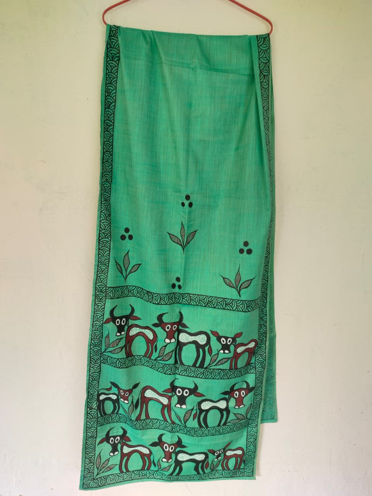 Bhagalpuri Silk Khovar Stole Style 12