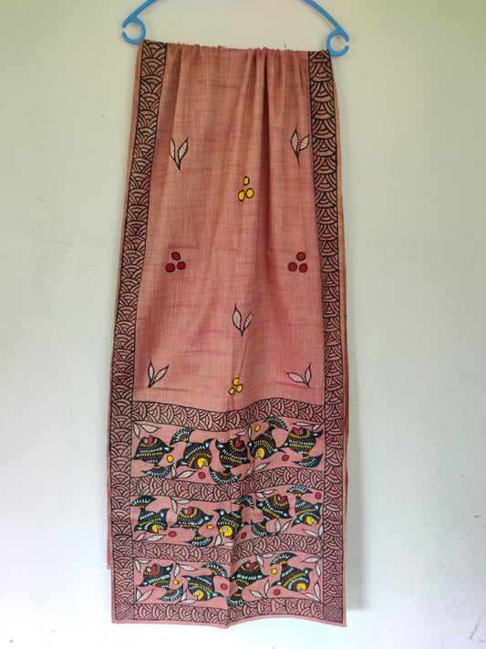 Bhagalpuri Silk Khovar Stole Style 14